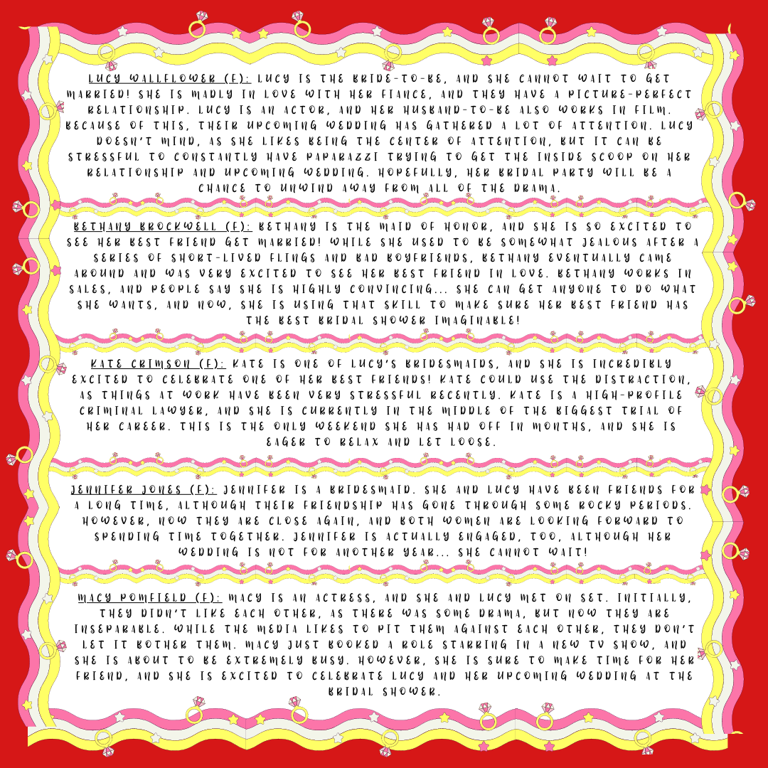 Bachelorette Party Murder Mystery Party Game - digital files delivered via email - Guilty Games