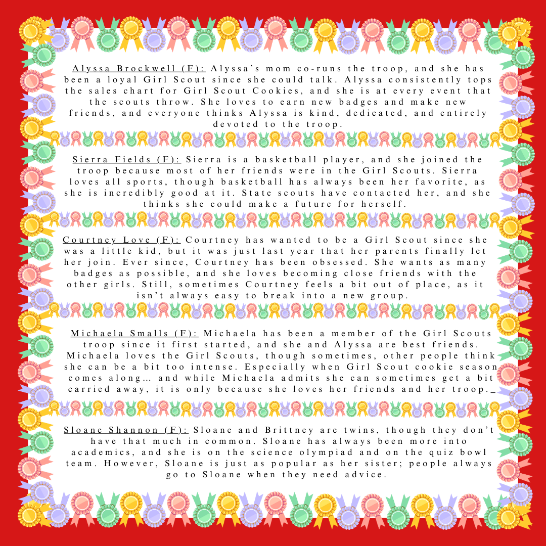Girl Scouts Camping Trip Murder Mystery Party Game Kit- digital files delivered via email within 24 hours, Game for Girl Scout Troop