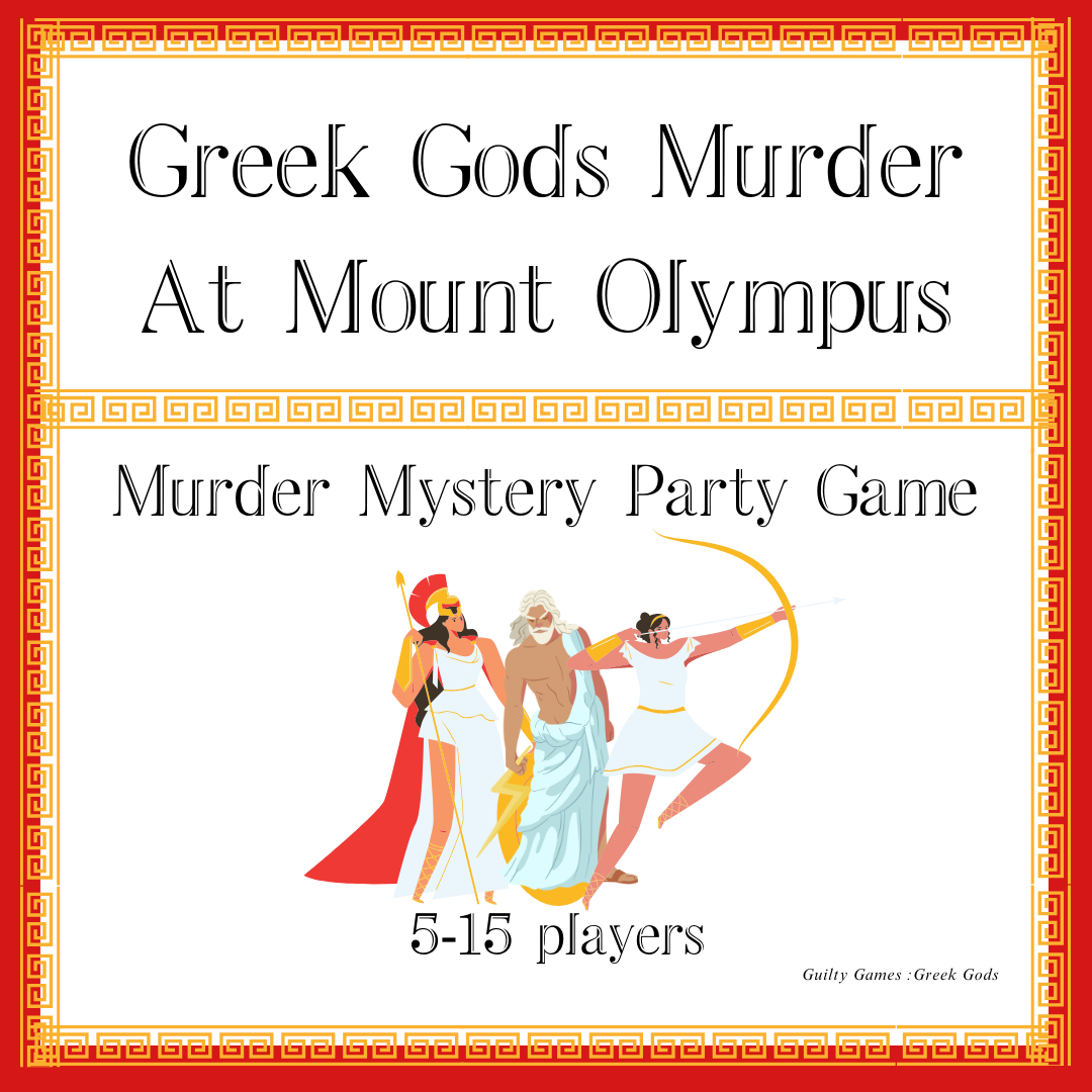 Party Mystery game, Greek Gods Murder at Mount Olympus