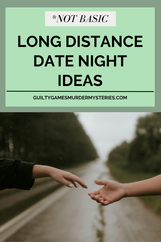 *Not Basic Long Distance Date Night Ideas. Two hands nearly touching on a road.