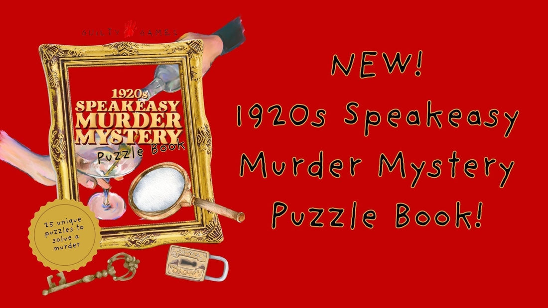 1920s Speakeasy Murder Mystery Puzzle Book!