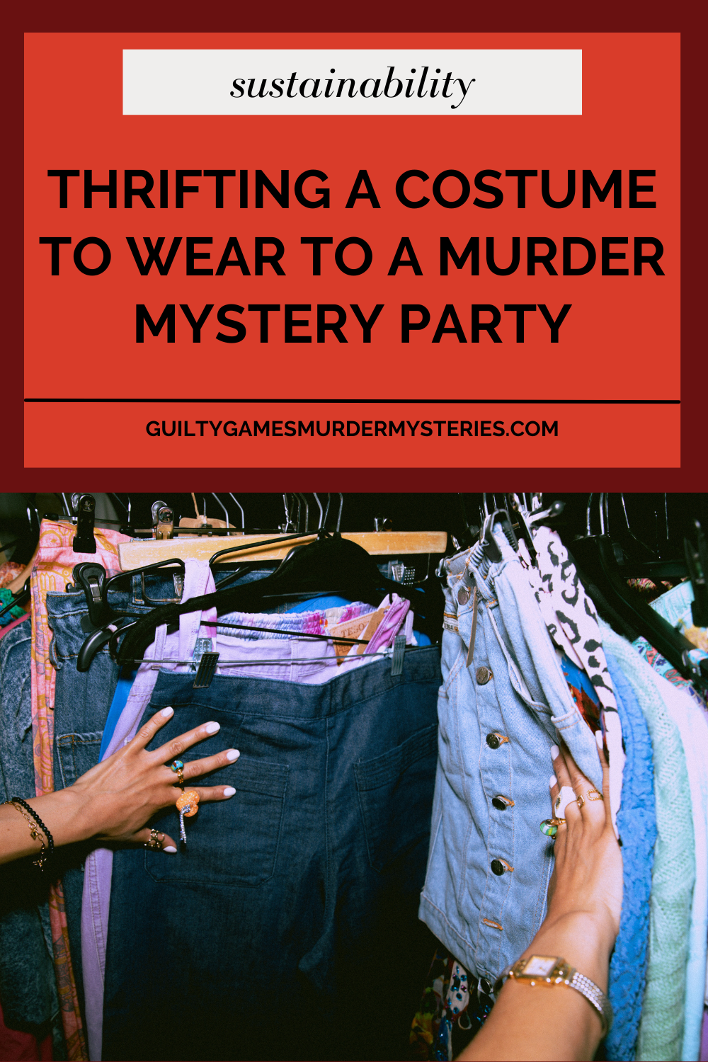 Thrifting a Costume to Wear to a Murder Mystery Party!