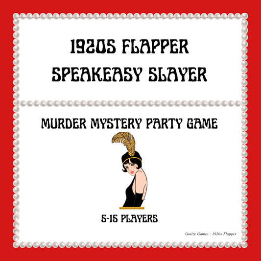 1920s Flapper Murder Mystery Party Downloadable Kit