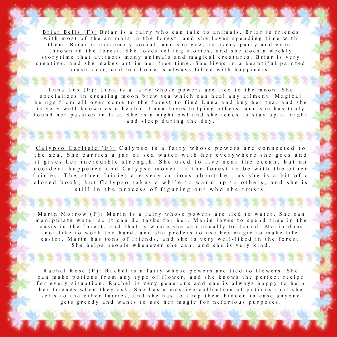 Fairy Forest Tea Party Murder Mystery Party Game - digital files delivered via email