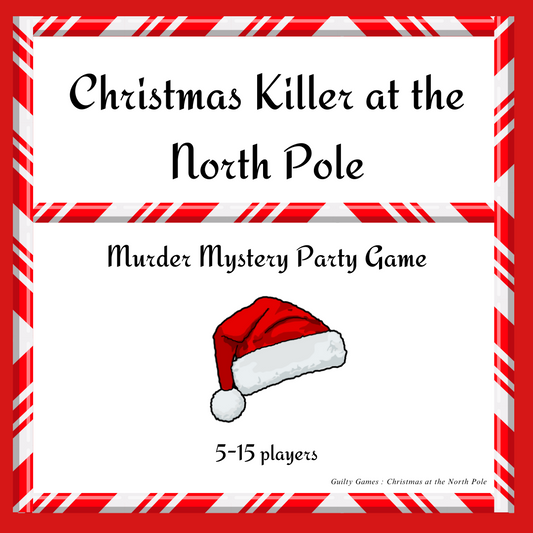 Christmas at the North Pole Murder Mystery Party Game, Family-friendly Christmas Activities - digital files delivered via email