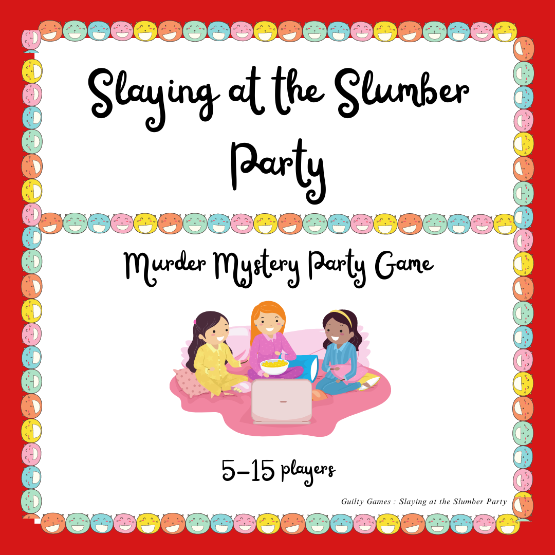 Slaying at the Slumber Party Murder Mystery Party Game - digital files delivered via email