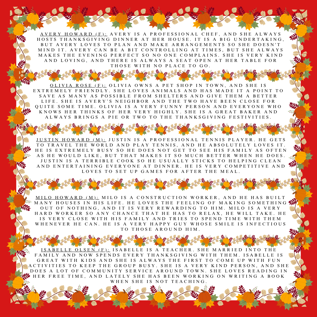 Thanksgiving Family Dinner Party Murder Mystery Party Game Kit - digital files delivered via email